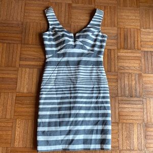 Le Château striped V Neck dress